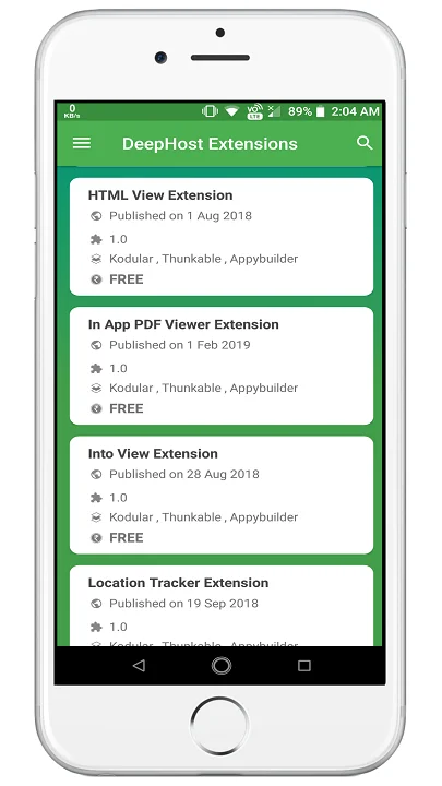 Deephost Like App Full Aia Kit for Kodular — screenshot 3