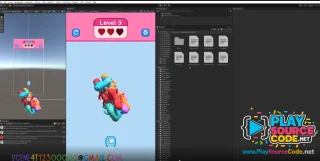 Download Worm Stack Tap Away Puzzle Unity Source Code 150 Levels Included