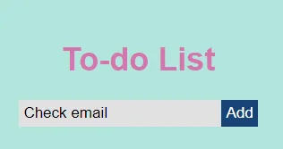 To-Do List — screenshot 1