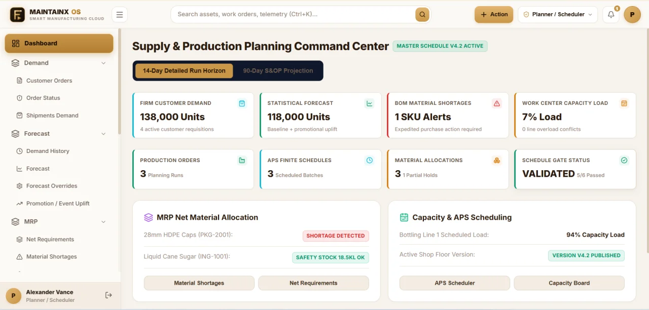 MaintainX-OS Enterprise Smart Manufacturing & CMMS Platform — screenshot 4