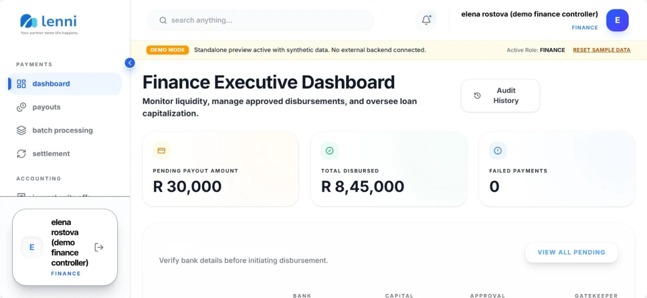 LENNI Payroll Deduction Loan Management System (LMS) — screenshot 5
