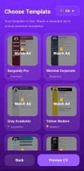 Professional CV Resume Builder Android App with PDF Export and AdMob