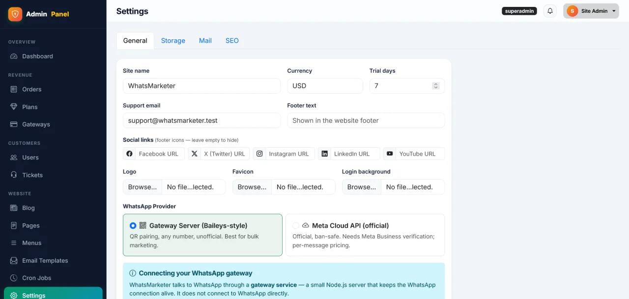 WhatsMarketer - Laravel WhatsApp marketing SaaS — screenshot 9