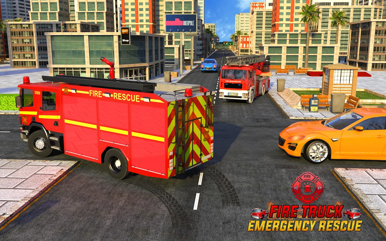 American Fire Fighter Truck: City Emergency Rescue — screenshot 2