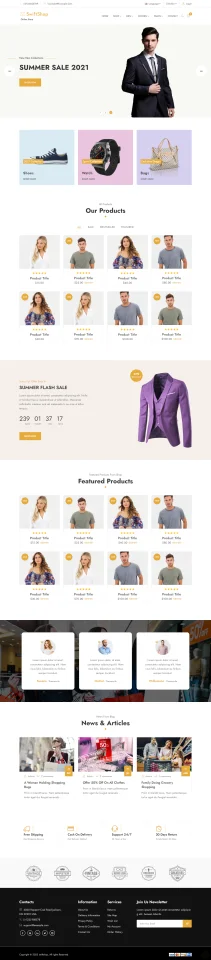 SwiftShop eCommerce Bootstrap Website Template — screenshot 3
