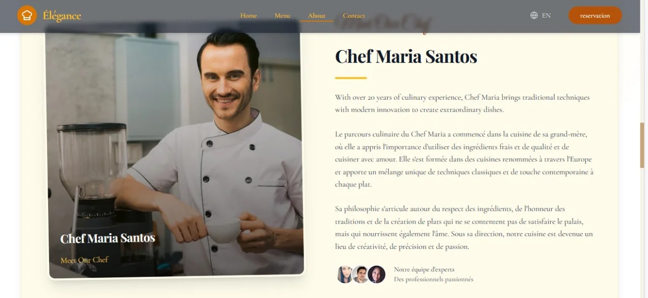 Restaurant Website Template React + Supabase | Modern & Multilingual — screenshot 3