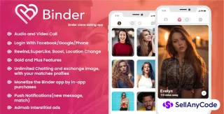 Binder - Dating Clone App with Admin Panel - Android v20.1