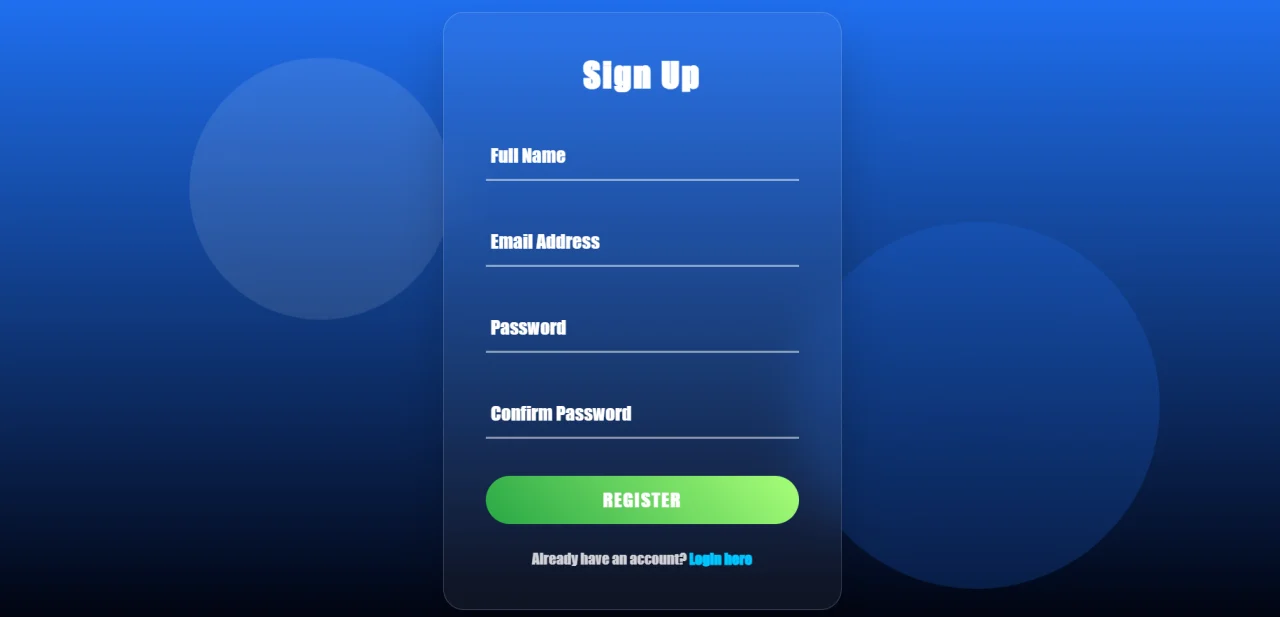 Modern Glassmorphism Login — screenshot 4