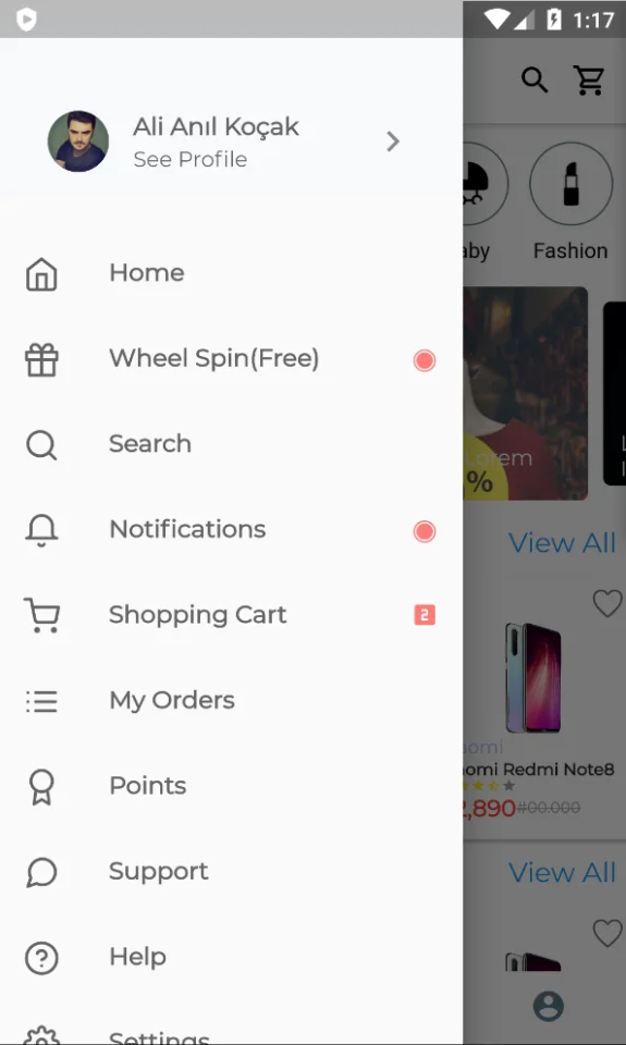E-Commerce - Customers & Vendors & Delivery Mobile App with Admin Panel — screenshot 3