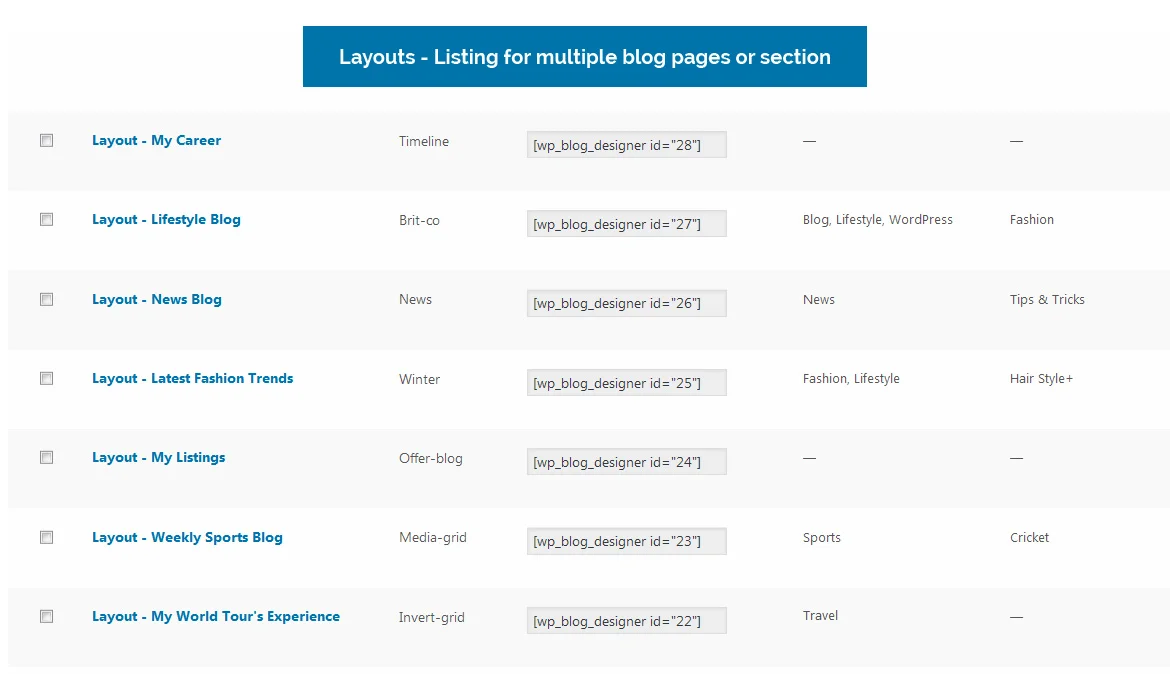 Blog Designer Pro for WordPress — screenshot 2