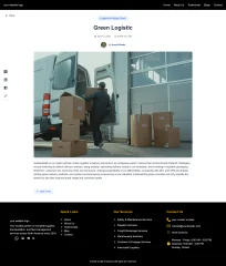 React-Based Logistics Website with Blog and Forms.