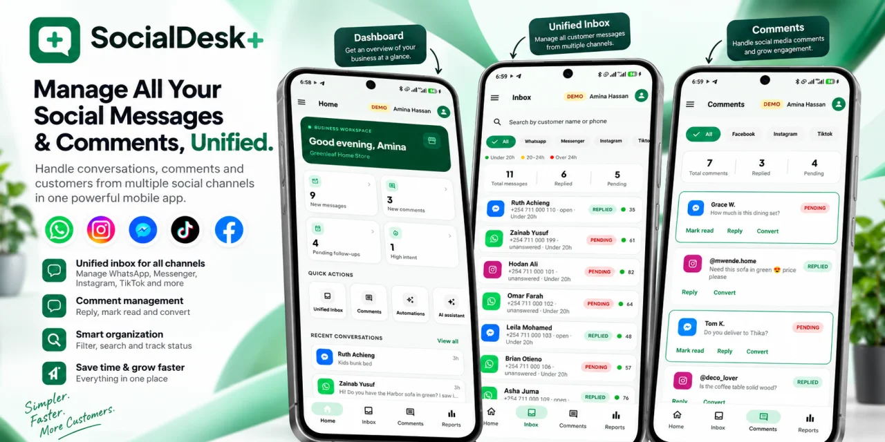 SocialDesk+ Omnichannel Social Commerce & Business Management Platform — screenshot 5