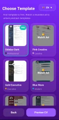 Professional CV Resume Builder Android App with PDF Export and AdMob