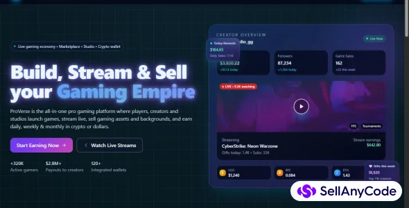 Earning Gaming Website