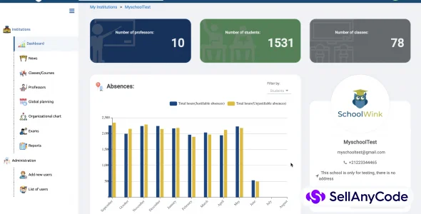 Schoolwink - School Management System
