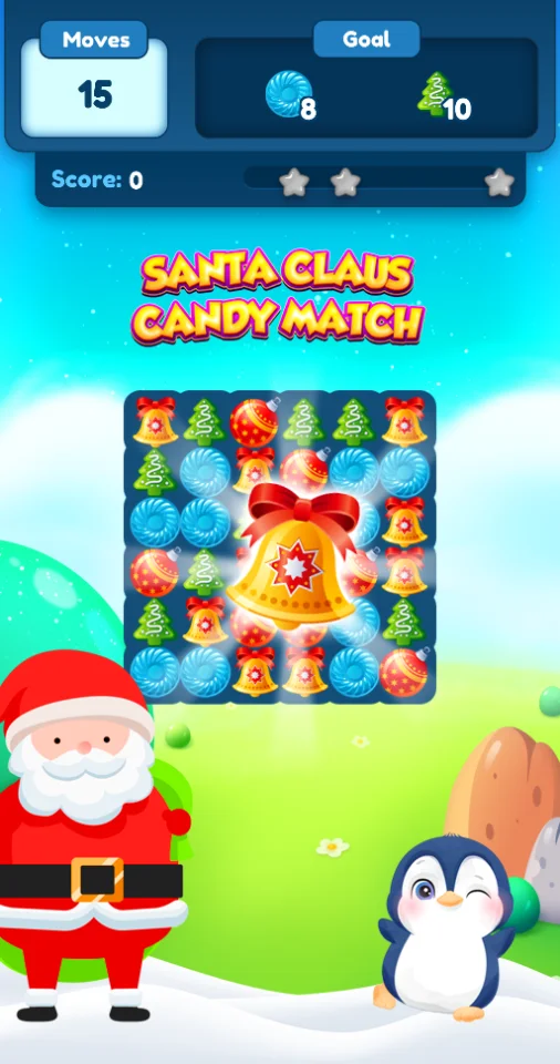 Santa Claus Candy Match - Christmas Games — screenshot 1
