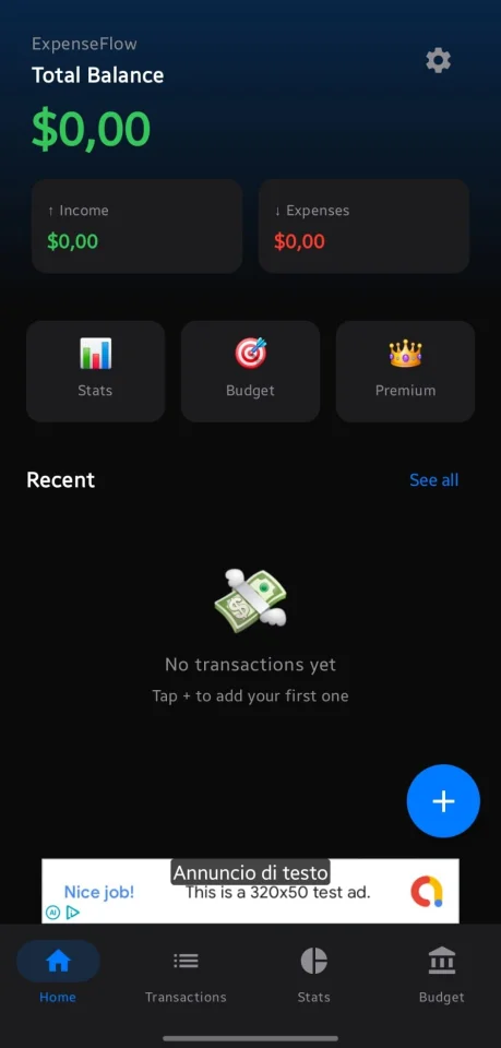 ExpenseFlow Expense Tracker Android App — screenshot 1