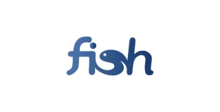 Blue Fish Logo Graphic Marine Symbol