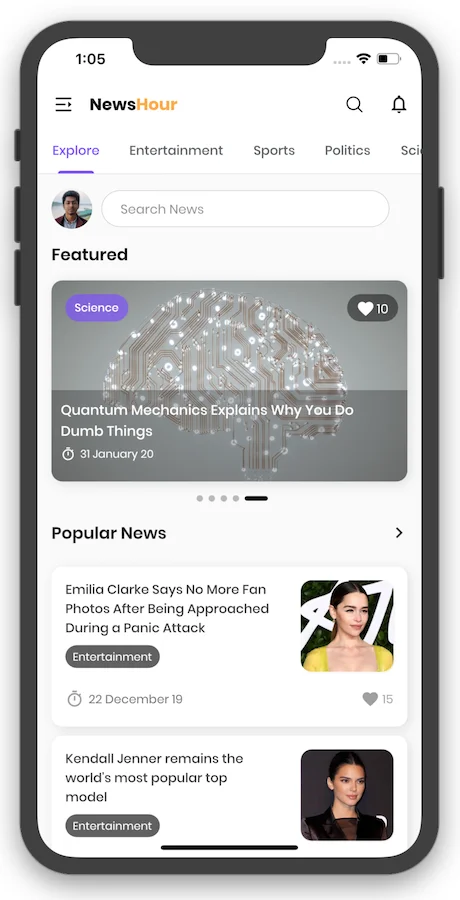 News Hour - Flutter News App with Admin Panel — screenshot 4