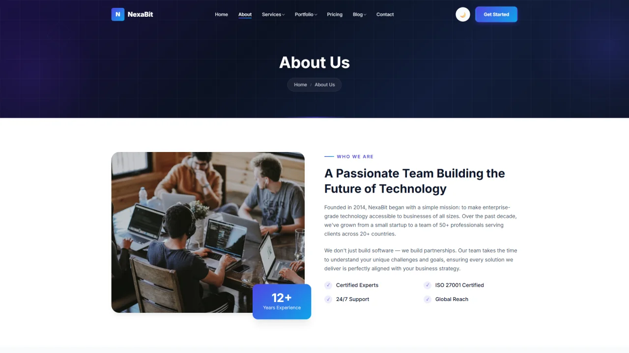 NexaBit IT Agency & Digital Solutions Template — screenshot 3