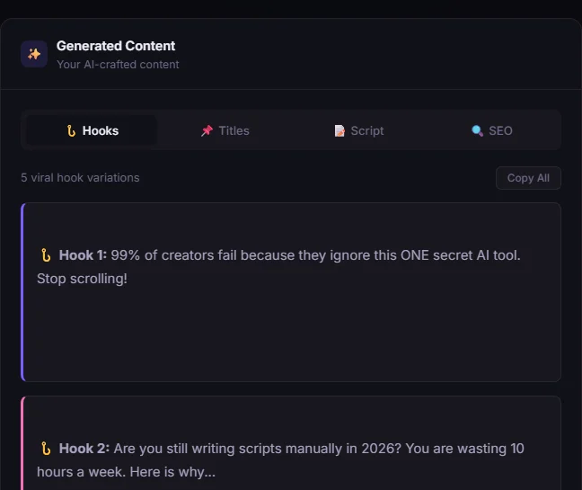 ViralForge: Ultimate AI Content Studio: — screenshot 5