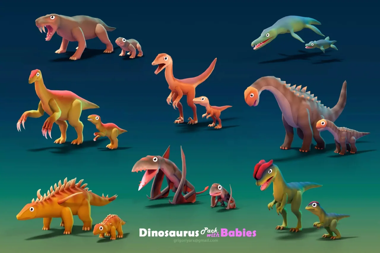 Dinosaurus Pack with Babies — screenshot 2