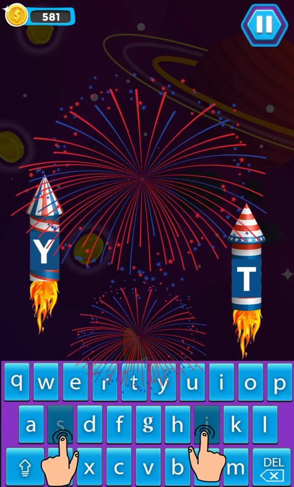 Space Typing: Speed Rocket — screenshot 2