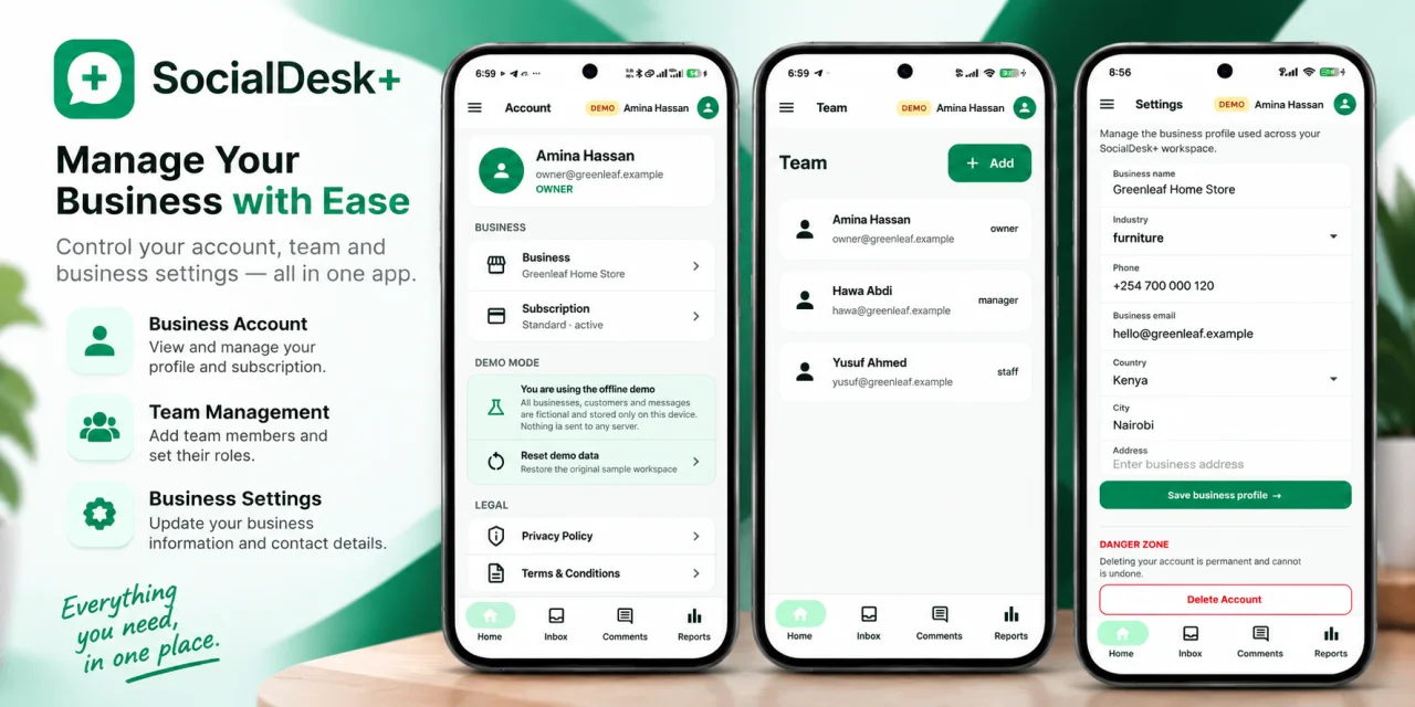 SocialDesk+ Omnichannel Social Commerce & Business Management Platform — screenshot 3