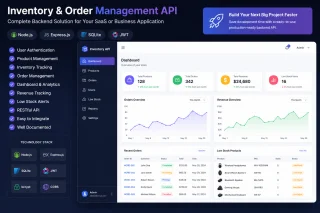 SaaS Inventory & Order Management API