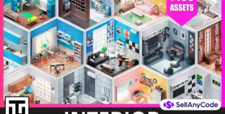 Interior - Low Poly 3D Models Pack