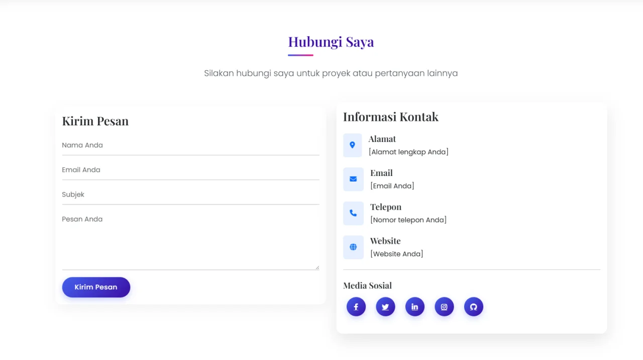 Profile Landing PAGE — screenshot 5