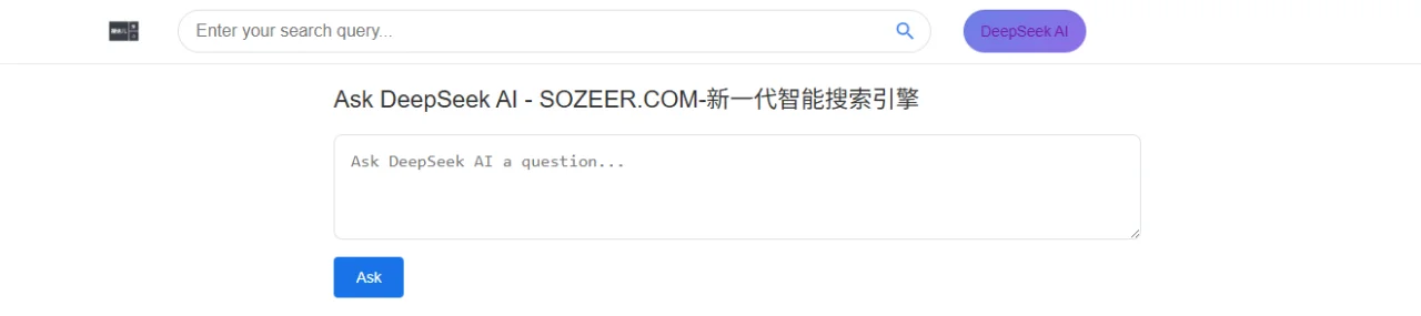 SOZEER-AI Search Engine by GOOGLE and DeepSeek — screenshot 3