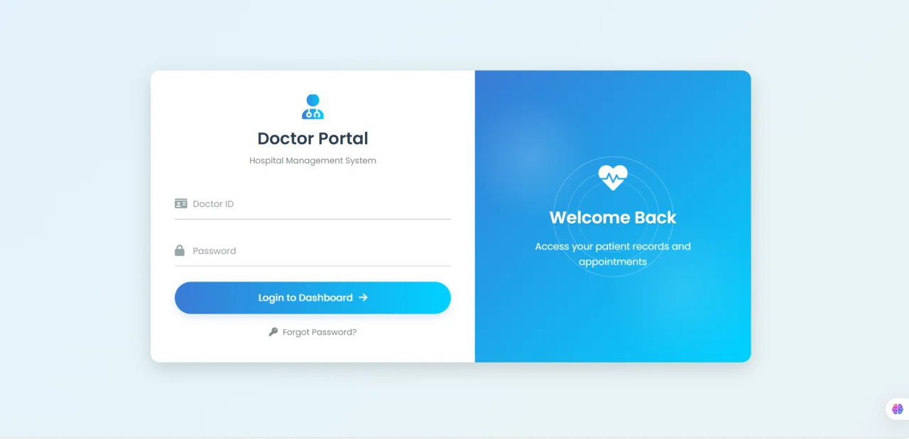 Hospital Management System in PHP with Full Source Code — screenshot 3