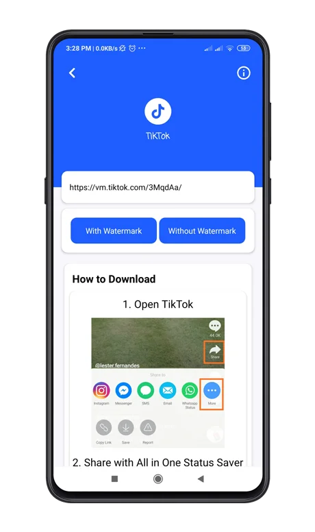 All in One Status Saver - FB, Insta, WA Story Saver & MxTakaTak, Moj, Josh and More Video Saver — screenshot 3