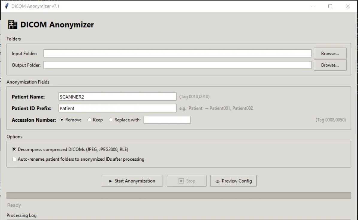 DICOM Anonymizer — screenshot 1