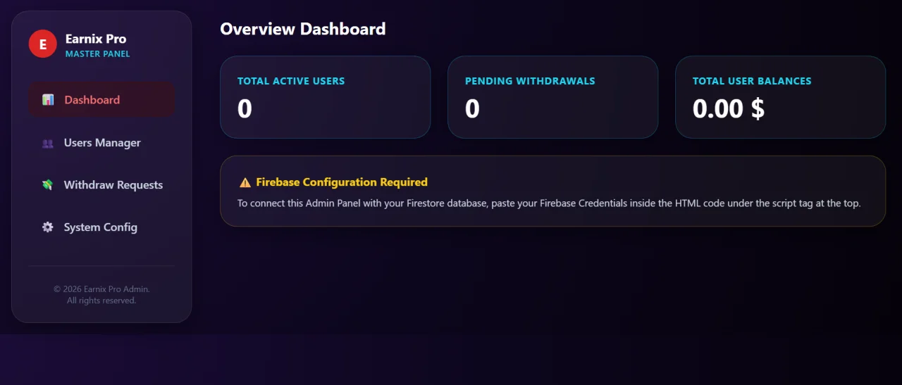 Earnix Pro - Android Earning App with Admin Panel (Spin, Scratch, Task) — screenshot 10