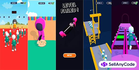 Squid Game with All 4 Games in One