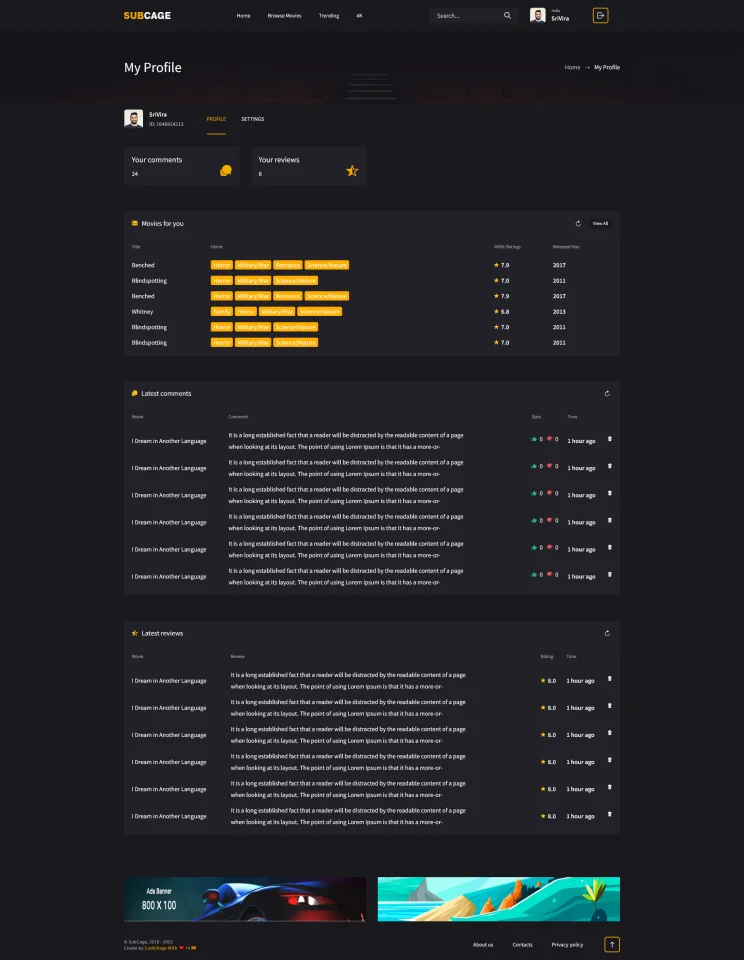 SubCage - Subtitle Sharing Platform — screenshot 3