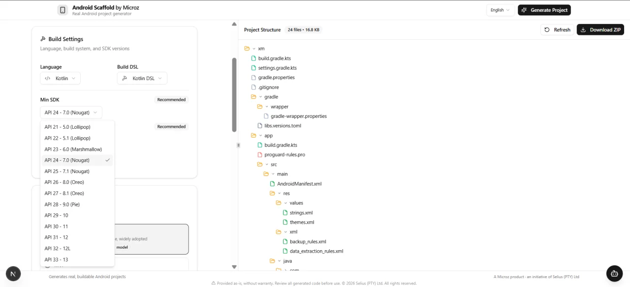 Android Scaffold Builder v.1 — screenshot 2