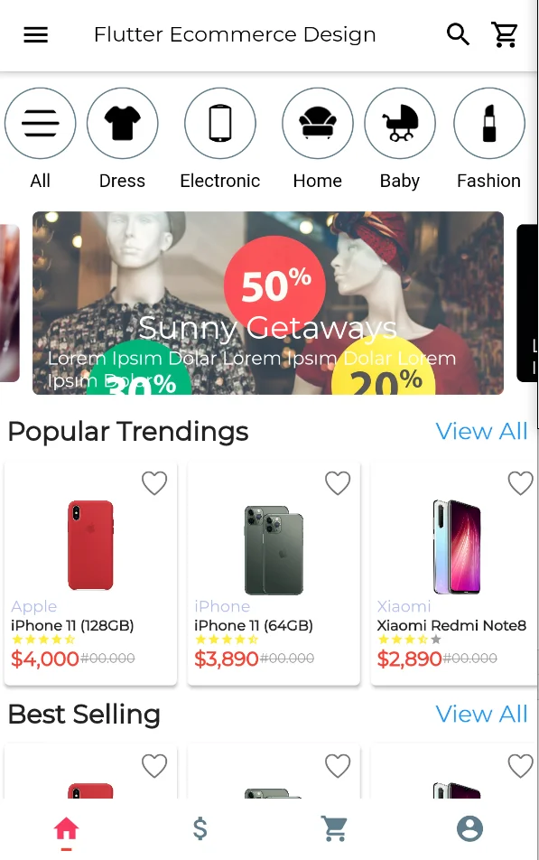 E-Commerce - Customers & Vendors & Delivery Mobile App with Admin Panel — screenshot 2
