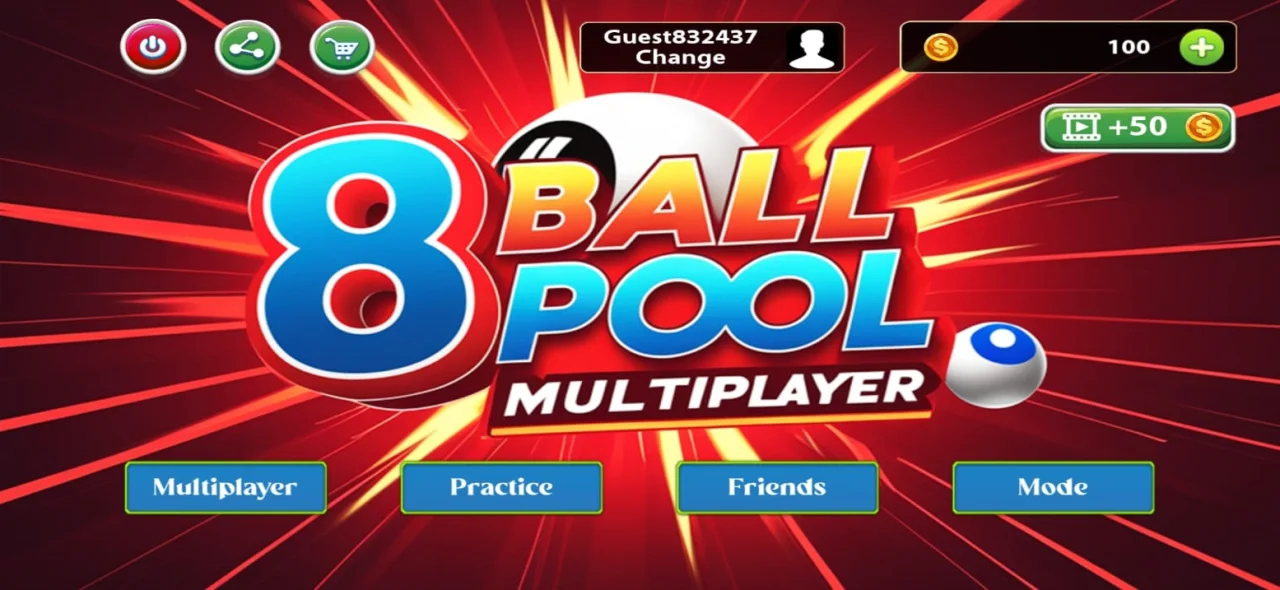 8 Ball Pool Multiplayer Unity Source Code - Unity Multiplayer Game — screenshot 1