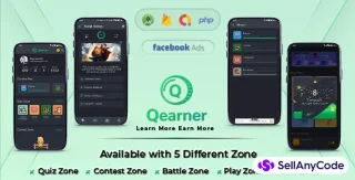 Qearner – Quiz App | Android Quiz Game with Earning System + Admin Panel