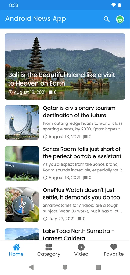 Android News App — screenshot 2