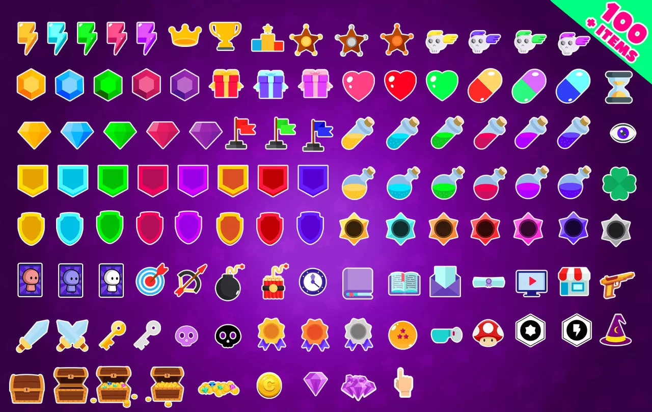 Universal Hyper-Casual UI for Mobile Games (PSD + PNG) — screenshot 1