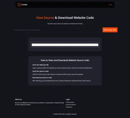 Website Source Code Viewer and Downloader Website Script