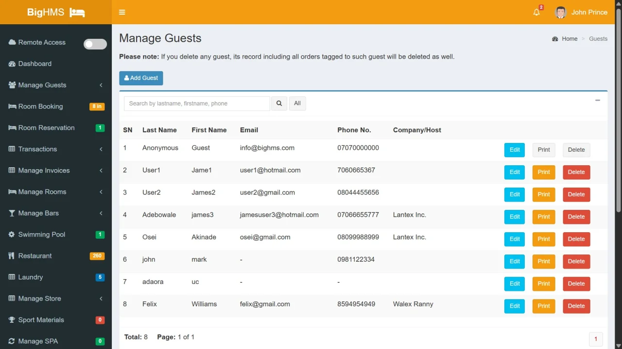 Hotel Management Software with RFID Smart Card Encoding System — screenshot 10