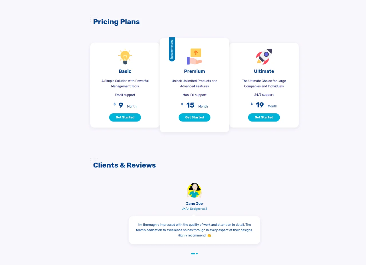 Portfolio React Template — screenshot 3
