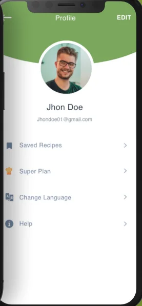 Recipe App UI Template — screenshot 2