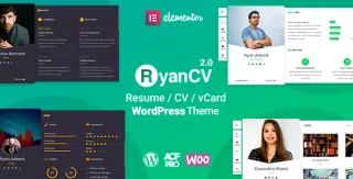 RyanCV - Resume WordPress Theme