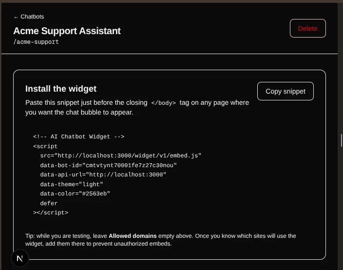 AI Chatbot SaaS Template for Next.js — screenshot 6